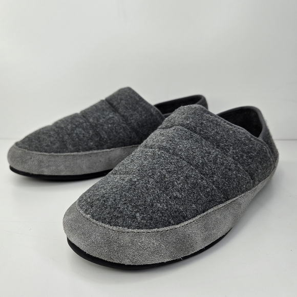 Vince Mens Harlow Heather Gray Fabric Suede Padded Loafer Slippers Sz 7.5 - Picture 3 of 11